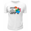 Футболка белая "Умный, красивый, в меру упитанный мужчина" - Карлсон