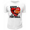 Футболка белая  Give football