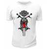 Футболка белая  Motor Cicles