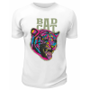 Футболка белая  Bad cat