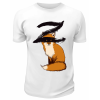Футболка белая  Лис Zorro