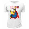 Футболка белая  Миньон Super man