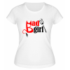 Футболка белая  женская Bad Girl