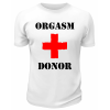 Футболка белая  мужская Orgasm Donor