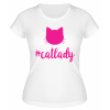 Футболка белая #catlady