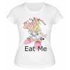 Футболка белая Alice in wonderland eat me