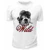 Футболка белая  Бульдог Wild
