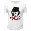 Футболка белая  Волк Wild