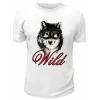 Футболка белая  Волк Wild
