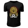 Футболка черная Футбольный лев lion ball