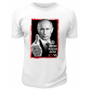 Футболка белая  Владимир Путин портрет в рамке