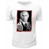 Футболка белая  Владимир Путин портрет в рамке
