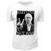 Футболка белая  Make love not war