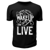 Футболка черная Wake up