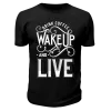 Футболка черная Wake up