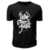 Футболка черная Live fast