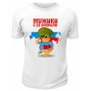 Футболка белая Кот в тельняшке