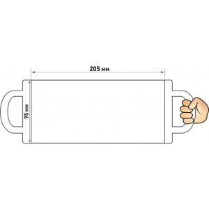 Кружка белая, внутри и ручка тёмно-синяя с нанесением