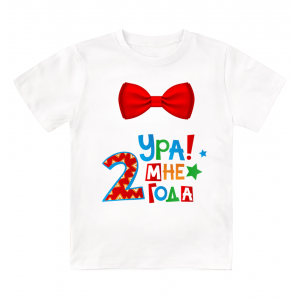 Футболка детская  Ура, мне 2 года