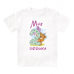 Футболка детская  Мне 2 годика