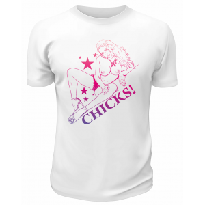 Футболка белая  Chicks