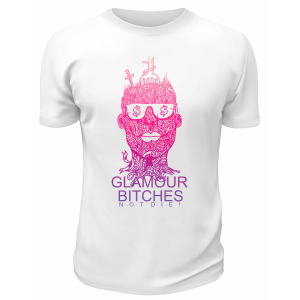 Футболка белая  Glamour Bitches not die
