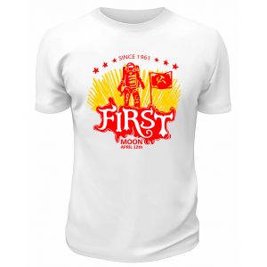 Футболка белая  First moon