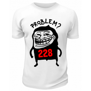 Футболка белая  Problem