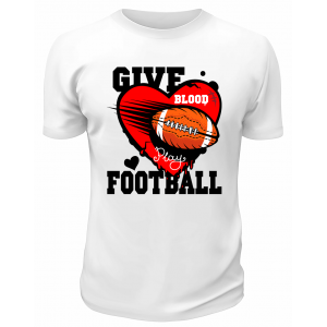 Футболка белая  Give football