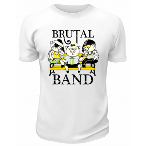 Футболка белая  Brutal Band