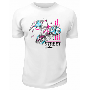 Футболка белая  Street rider