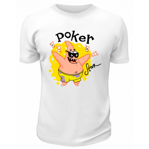 Футболка белая  Poker