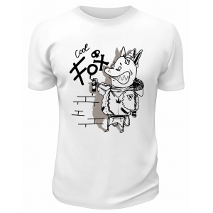 Футболка белая  Cool Fox