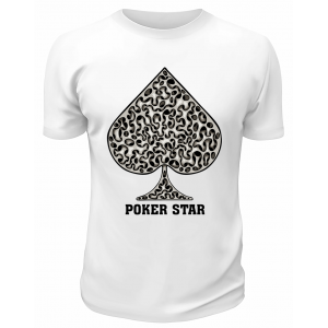 Футболка белая  Poker Star