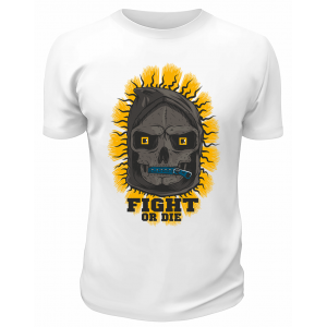 Футболка белая  Fight or die