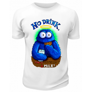 Футболка белая  No drink
