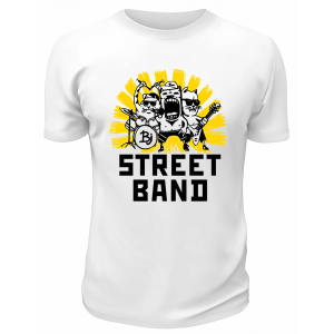 Футболка белая  Street Band