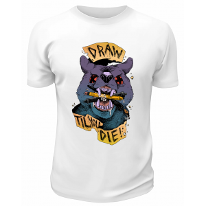 Футболка белая Draw till die