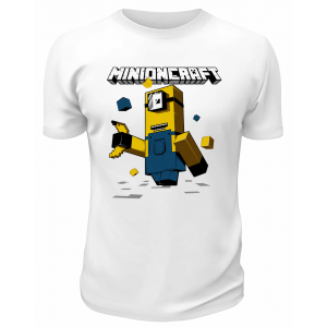 Футболка белая Minioncraft