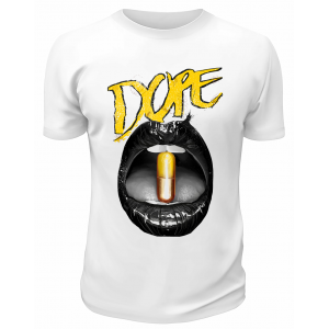 Футболка белая  Dope