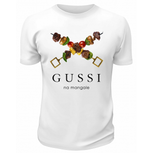 Футболка белая  Gussi na mangale