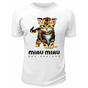 Футболка белая  Miau Miau
