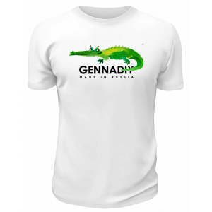 Футболка белая  Gennadiy