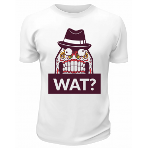 Футболка белая  Wat
