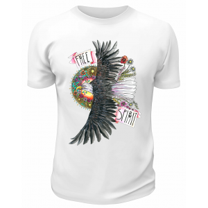Футболка белая Free spirit