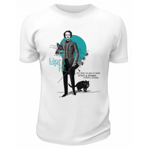 Футболка белая Edgar Allan Po