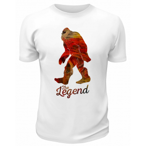 Футболка белая The legend снежный человек