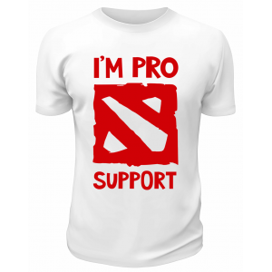 Футболка белая  мужская I`m prosupport
