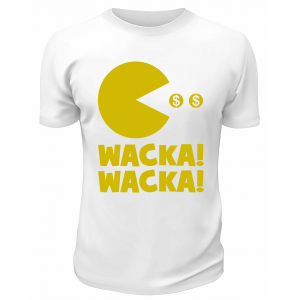 Футболка белая  мужская Пиксели