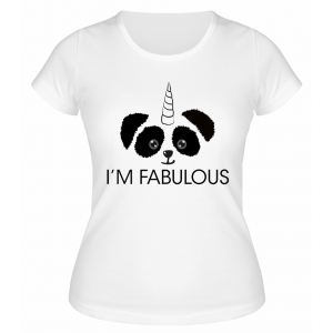 Футболка белая  I am fabulous